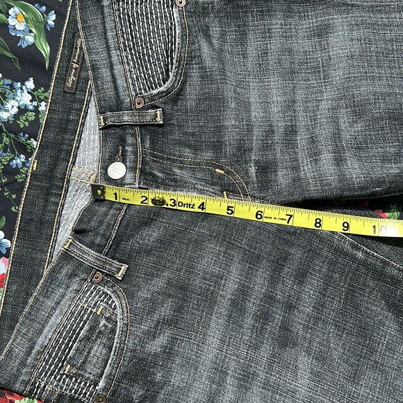 Citizens Of Humanity flair black/ grey Dark Wash thick stitching detail size 27 - Picture 14 of 15